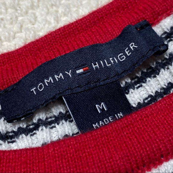 Tommy Hilfiger Striped Pullover Sweater Medium - Picture 7 of 7